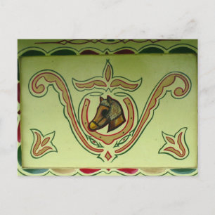 Cartão Postal Detalhe do vagão cigano