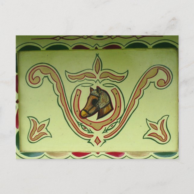 Cartão Postal Detalhe do vagão cigano (Frente)