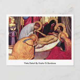 Cartão Postal Detalhe Pieta De Giotto Di Bondone