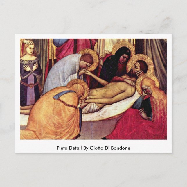Cartão Postal Detalhe Pieta De Giotto Di Bondone (Frente)