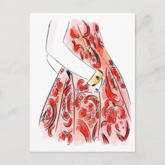 Cartão Postal Detalhes da moda