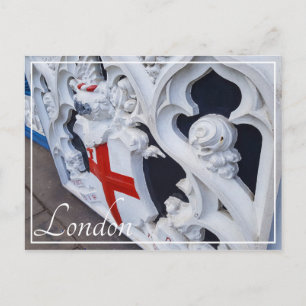 Cartão Postal Detalhes da Ponte Torre de Londres - Inglaterra Ex