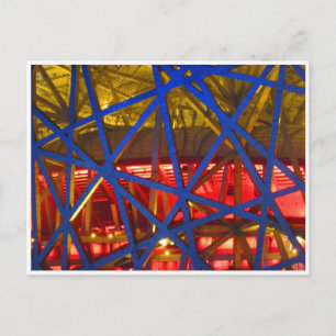 Cartão Postal detalhes do ninho de aves