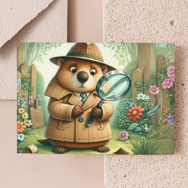 Cartão Postal Detetive Groundhog