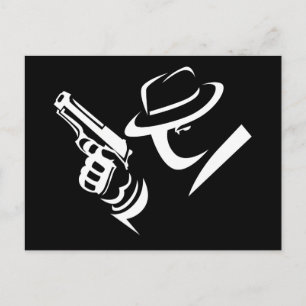 Cartão Postal Detetive Mobster Postcard 2