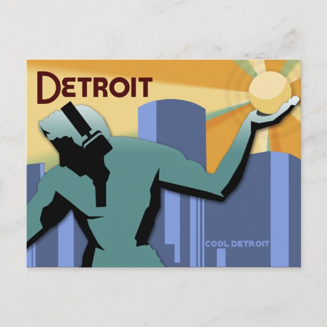 Cartão postal Detroit (Frente)