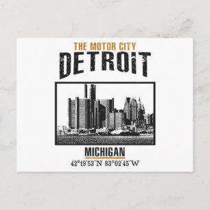 Cartão Postal Detroit