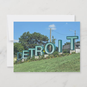 Cartão Postal Detroit