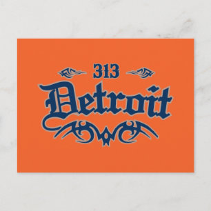 Cartão Postal Detroit 313