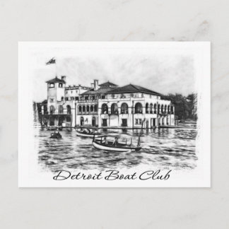 Cartão Postal Detroit Boat Club