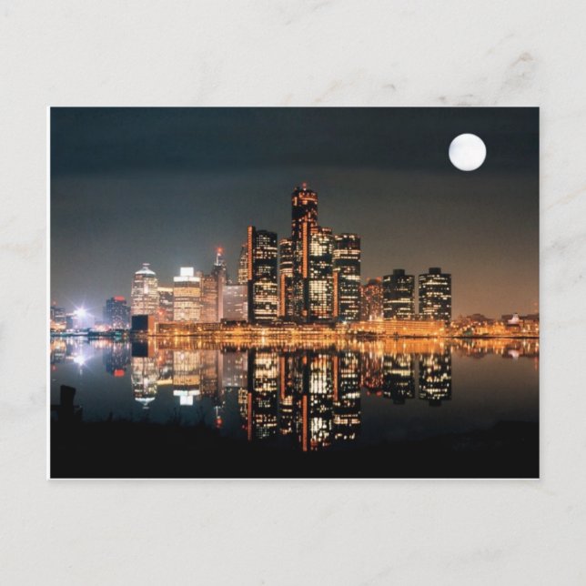 Cartão Postal Detroit City (Frente)