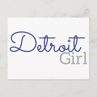 Cartão Postal Detroit Girl