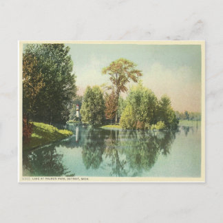 Cartão Postal Detroit, lago no Palmer Park
