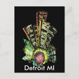 CARTÃO POSTAL DETROIT MINI PLANET