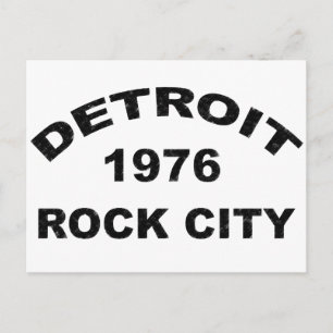 CARTÃO POSTAL DETROIT ROCK CITY 1976
