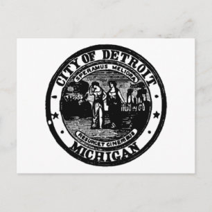 Cartão Postal Detroit Seal