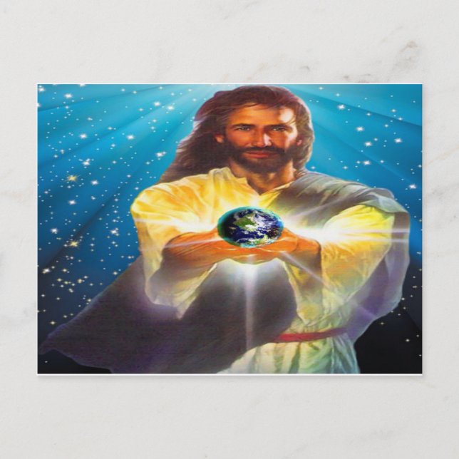 Cartão Postal Deus Abençoe o Mundo (Frente)