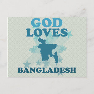 Cartão Postal Deus ama Bangladesh