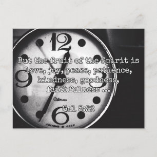 Cartão Postal Deus cita: Gal 5:22 — "Fruta da Espírito"