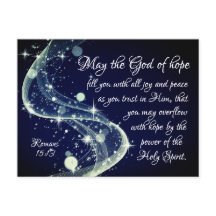 Deus da Esperança, Romanos 15:13 Bíblia Verso