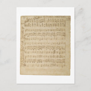 Cartão Postal Deus Defenda o Manuscrito Original da Nova Zelând