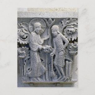 Cartão Postal Deus disse a Adam para trabalhar a terra