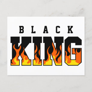 Cartão Postal Deus diz que eu sou o rei negro Melanin Man Bruh B