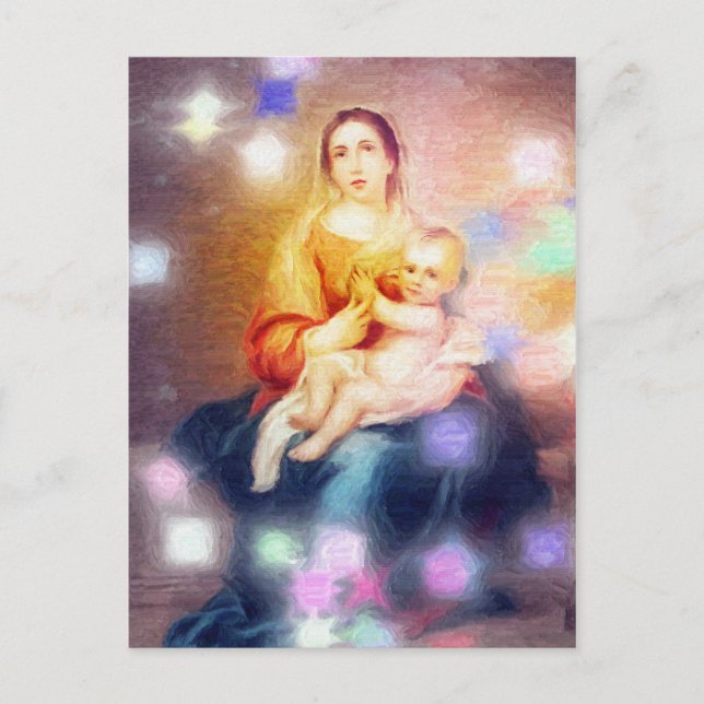 Cartão Postal Deus é a obra prima da mãe (Frente)
