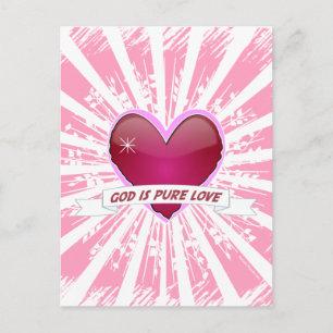 Cartão Postal Deus é Amor Puro