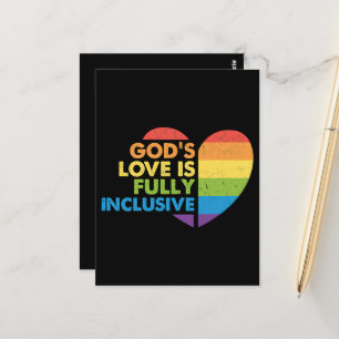 Cartão Postal Deus Gay Cristão Lgbt