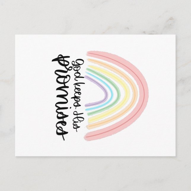 Cartão Postal Deus Mantém As Suas Promessas Cartazes (Frente)