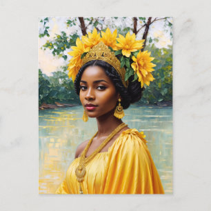 Cartão Postal Deusa Africana Oshun Orisha Art
