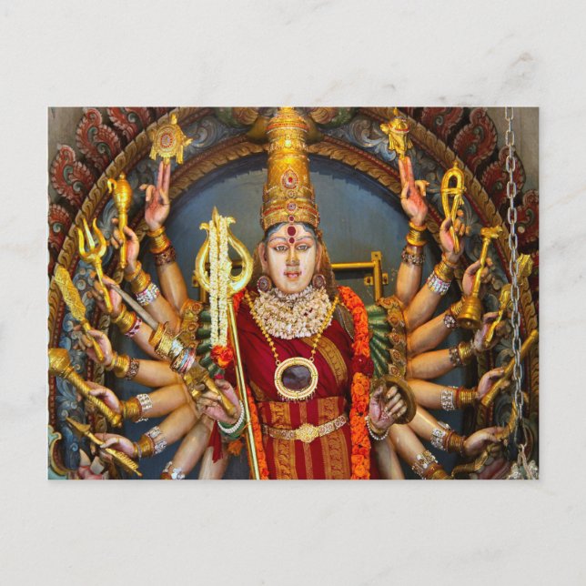 Cartão Postal Deusa com muitos braços (Frente)