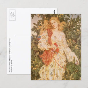 Cartão Postal Deusa de Blossoms e Flores, Flora por Morgan