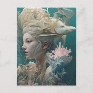 Cartão Postal Deusa do mar antiga