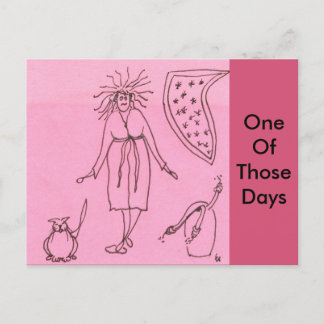 Cartão Postal Deusa Engraçada Cat Gak