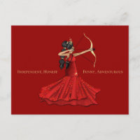 Deusa feminina sagitário - Vermelha