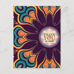 Cartão Postal Deusa Flor Obrigado Cartaz