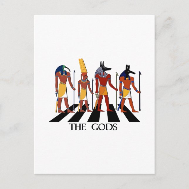 Cartão Postal Deuses da Abbey Road (Frente)