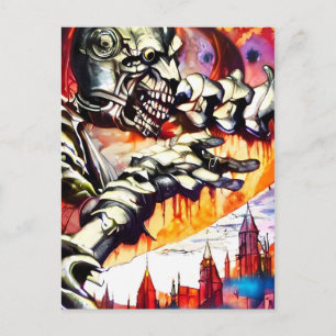 Cartão Postal Devastador do Medo - Arte de Ken Gage