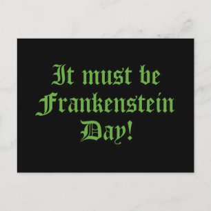 Cartão Postal Deve Ser O Dia De Frankenstein
