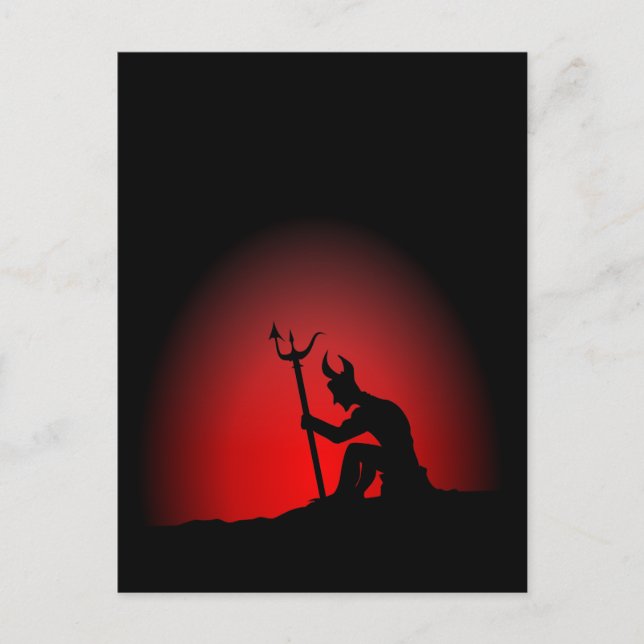 Cartão Postal Devil Contemplating (Frente)