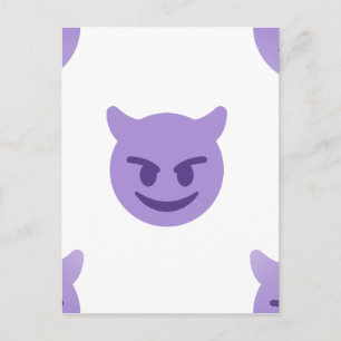 Cartão Postal devil emoji