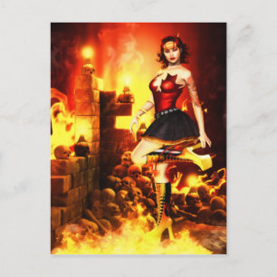 Cartão Postal Devilish Glamor Postcard