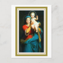 Cartão Postal Devocional Maria Erguendo Jesus