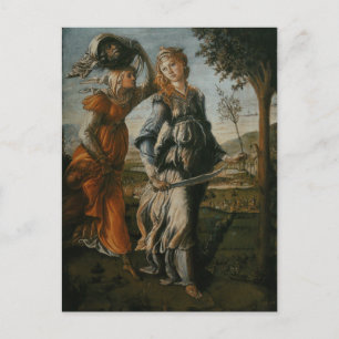 Cartão Postal Devolução de Judith à Bethulia por Botticelli