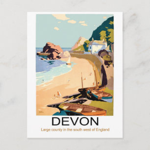 Cartão Postal Devon Coast, Inglaterra
