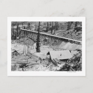 Cartão Postal Dewey Dourado Mine na Montanha Thunder, Idaho