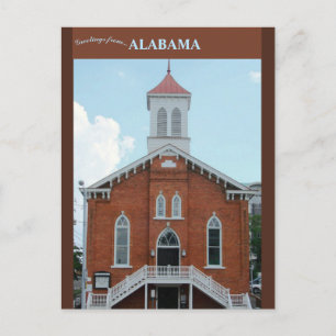 Cartão Postal Dexter Avenue Baptist Church Montgomery Alabama