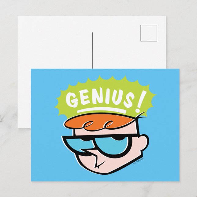 Cartão Postal Dexter "Genius" Callout Graphic (Frente/Verso)
